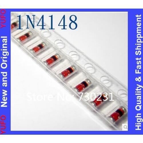 Hot Sell One Lot 200PCS LL4148 LL-34 1N4148 IN4148 smd High-speed switching diodes 75V 150MA MINI MELF