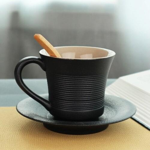 Stoneware Japanese-Style Coffee Mug Set Office Home Creative Mug Personal Cup Three-Piece Set