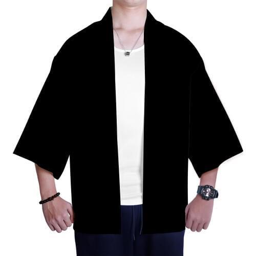 Popular Ghost Blade 3D kimono fashion Japanese style kimono comfortable Seven-point sleeve cardigan c summer Demon black Slayer