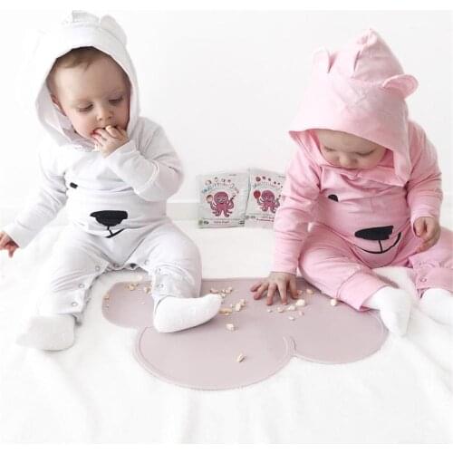 Solid Color Infant Baby Boys Girls Clothes Sets Newborns Romper Jumpsuit With Hairband Pure Cotton Comfy Baby Crawling Clothing