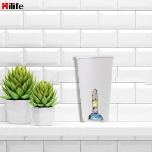 Garbage Bag Box Plastic Bag Dispenser Kitchen Organizer Extractable Plastic 1 pc Wall-mounted Kitchen Bags Storage Holder