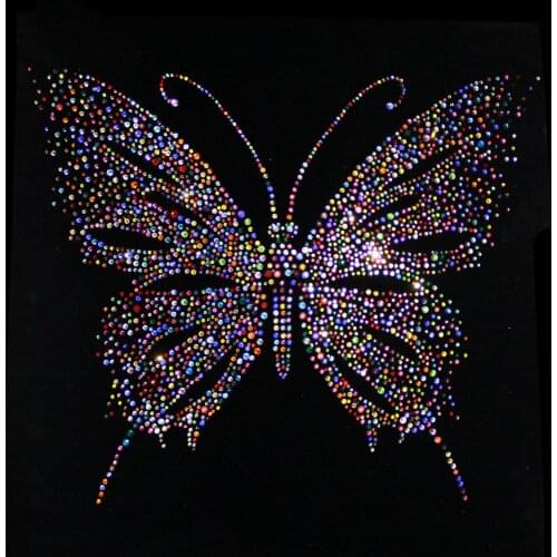Butterfly hot figure clothes hot diamond pattern texture stickers diamond clothing accessories DIY jewelry customization