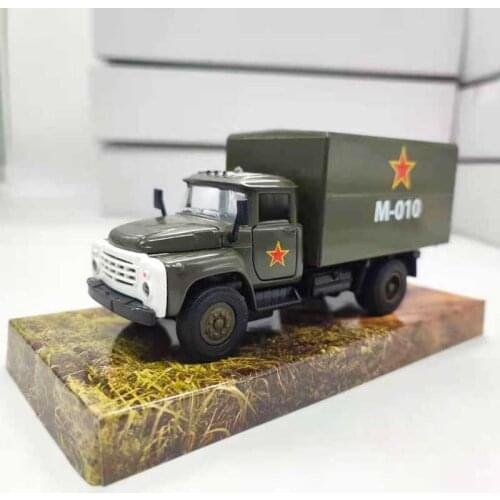 Diecast 1:43 Scale Soviet Russia ZIL130 Truck Container Truck Alloy Simulation Car Model Adult Collection Decoration Gifts Toy