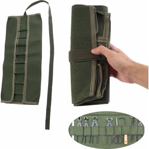 Tool Bag Oxford Chisel Roll Rolling Repairing Tool Utility Bag Multifunctional With Carrying Handles Garden Tool Roll Bag