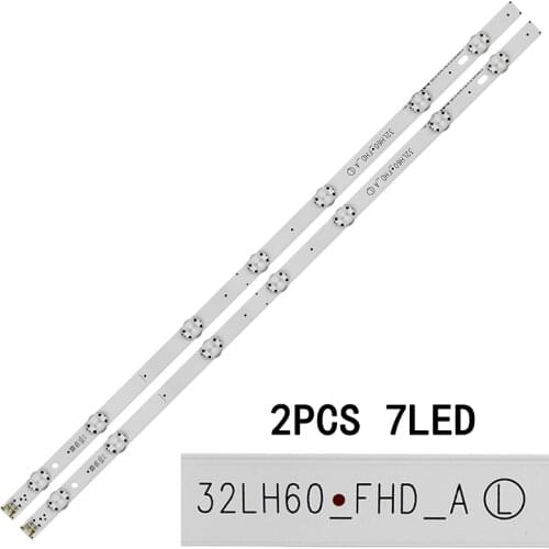 New kit 2 PCS 7LED 615mm LED blacklight strip for LG 32LH604V 32LH530V 32LH60_FHD_A 32LH60_FHD S L SSC_32inch_FHD_REV01_151102