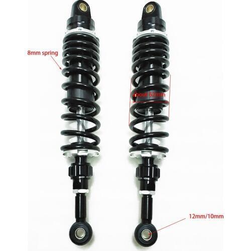 One pair 375mm 380mm Motorcycle Shock Absorber Rear Suspension for HONDA YMAHA SUZUKI Kawasaki KTM ATV Street Bikes 150cc-750cc
