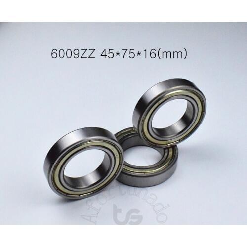 6009ZZ 45*75*16(mm) 1Piece bearing ABEC-5 metal sealing type bearings 6009 6009ZZ bearing