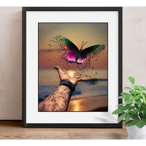 Full Square Diamond Embroidery Butterfly Full Display Animal Diamond Painting Cross Stitch Mosaic 5D DIY Home Decor