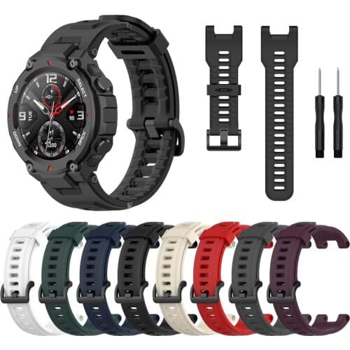Silicone Strap for Amazfit T-REX band for Xiaomi Huami Amazfit T rex Bracelet Replaceable accessories watchband Correa