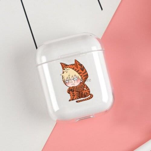 Bakugou Cute Cases For Apple AirPods 1 2 Case Clear Wireless Bluetooth Earphone Case Protective Shell