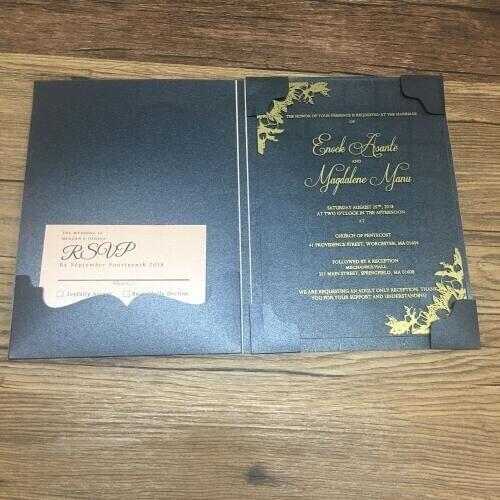 Super luxury clear acrylic wedding invitation card with colorful words printing and unique invitation card envelop