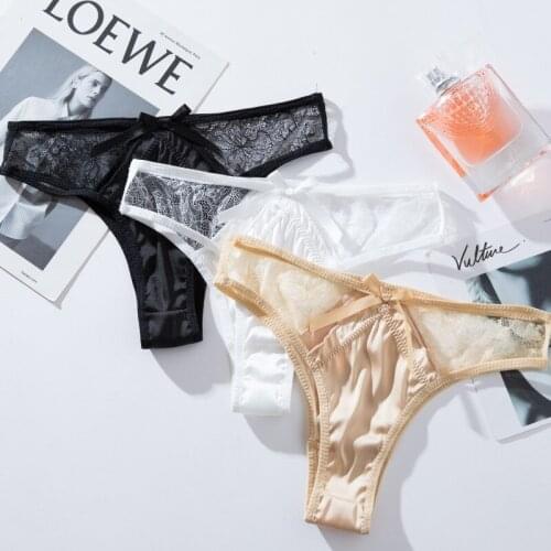 Sexy Women G String Panties Seamless Girls Underwear Briefs Hollow Out Thong Exotic Lace Underpants Lingerie Girls Intimates