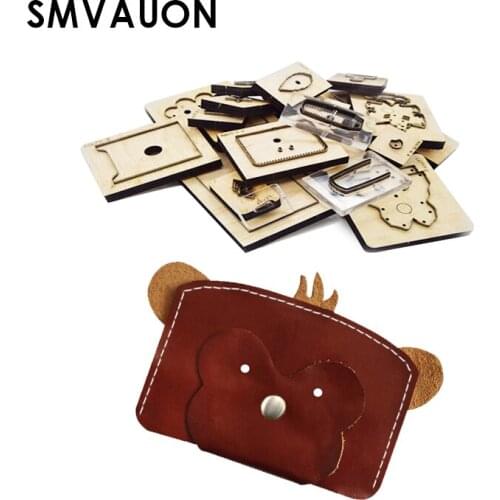 Handmade Wood Die Cutting Diy Leather Little Monkey Mold For Card Package Cover Zero Wallet Handbag Leather Cutting Die Tool