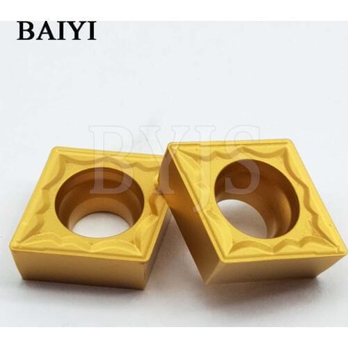 10pcs CCMT09T304 CCMT32.51 -BHMP BC1125 External Turning Tool Carbide Inserts Lathe Tool Lathe Turning Inserts Lathe