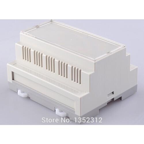 2 pcs/lot 106*87*60mm Din rail enclosure PLC ABS waterproof plastic fireproof electronic enclosure housing DIY instrument box