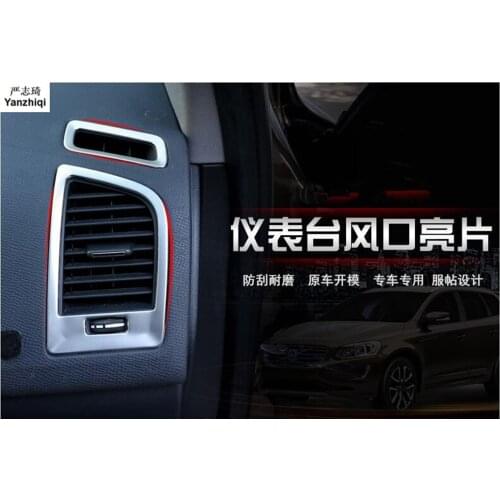 2pcs/lot Free shipping High quality Instrument desk outlet decoration sequins for VOLVO S60L XC60