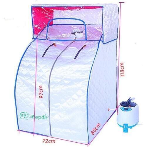 A,Sauna Detox Portable box Portable Home Spa Weight Loss Head cover removable with Stainless steel herbal fumigation machine