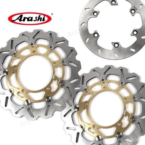 ARASHI Fit SUZUKI GSR1300 Front Rear Brake Rotors Brake Disc For SUZUKI GS-R1300 B-KING1300 2008 2009 2010 GSXR1300 HAYABUSA