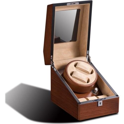 Automatic Watch Winders Boxes Rotator Watchwinder Elegant Watch Cabinet Quiet Display Storage Box Solid Wood Anti-Magnetization