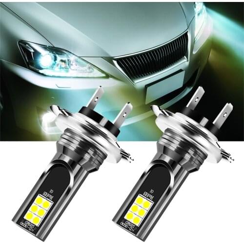 2x H7 Car LED Fog Lights Bulbs DC12V Fog Lamp Accessories For Volkswagen golf passat polo Tiguan Beetle Bora jetta Gol Cross T5