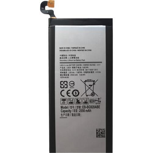 For SAMSUNG S6 Replacement Battery For Samsung GALAXY S6 SM-G920 G920F G920i G920A G920V G9200 G9208 G9209