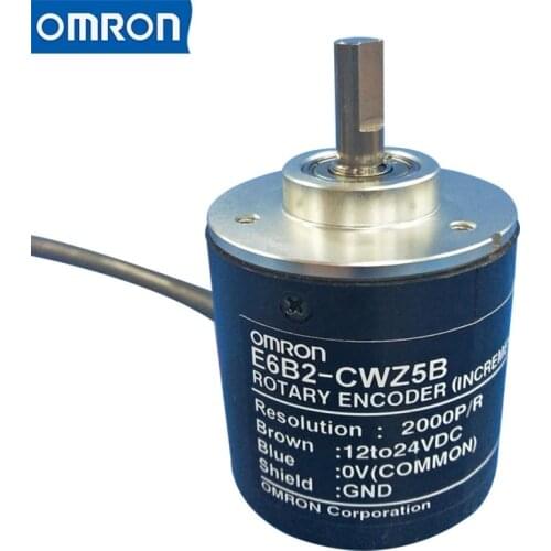 Incremental 40-mm-dia. Rotary Encoder E6B2-CWZ5B PNP open-collector output 12-24 VDC 100P/R-2000P/R 0.5M