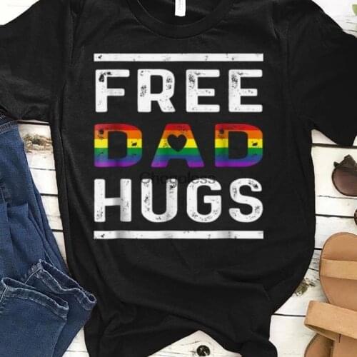 Free Dad Hugs LGBT Pride Rainbow sjirt Unisex Shirt