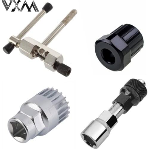 VXM Bicycle Repair Tools 4 in 1 Tool Kits For MTB Bike cranked remove the flywheel/cut chain/axis tool cycling tool kits