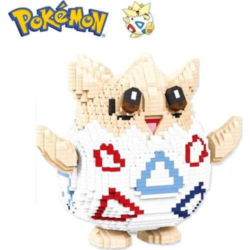 2260PCS+ Pokemon Mini Building Blocks Togepi Assembly Diamond Micro Brick Cartoon Figures Toys For Kid Birthday Gift 7197A