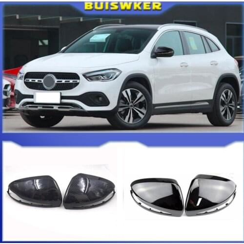 ABS Horns Rearview Mirror Frame Cover Trim For Mercedes Benz C W205 E W213 S class W222 GLC X253 GLB Left hand drive
