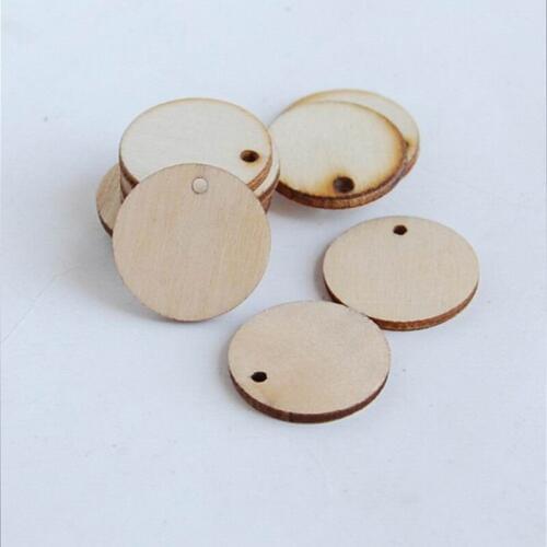 40pieces/lot Natural Round Wooden Earrings Disc Shape Earring Base Earring Pendant Charms for Painting and Jewelry Making