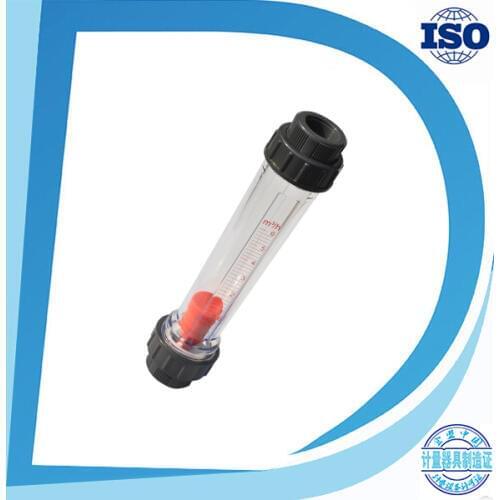 LZB-15S Plastic Flowmeter 50-500L/H with Short Tube BSP thread connection