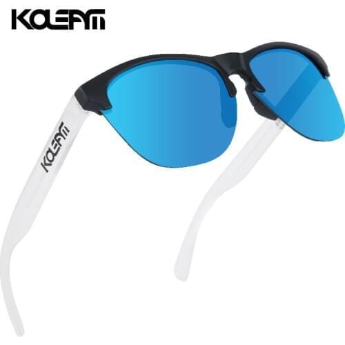 Rimless TR90 Frame Polarized Sunglasses Men Sport Eyewear Reflective Coating Lens Women zonnebril KDEAM UV400 With Case KD8927