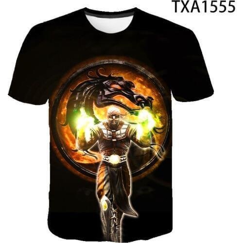 2020 New Mortal Kombat 3D Printed T Shirt Men Women Casual Short Sleeve Game MK T-Shirt Streetwear Cool Boy Girl Kids Tops Tee