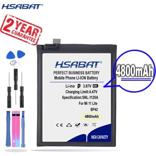 New Arrival [ HSABAT ] 4800mAh BP42 Replacement Battery for Xiaomi Mi 11 Lite