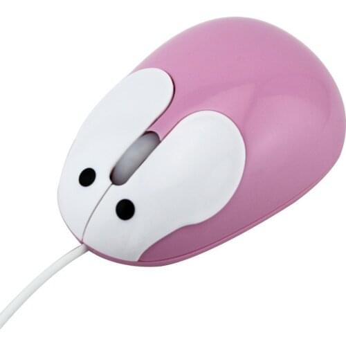 CHYI Cute Rabbit USB Wired Mouse 1200DPI 3 Buttons Ergonomic Optical for Desktop PC Laptop Computer