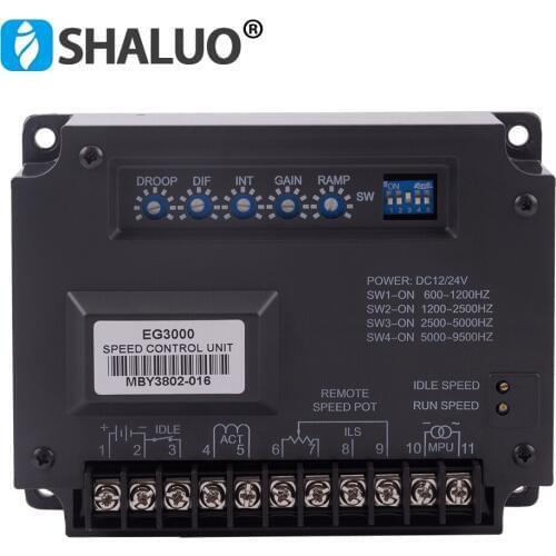 EG3000 Generator Electronic Governor Speed Controller regulator stabilizer brushless genset part DC 12v engine control part