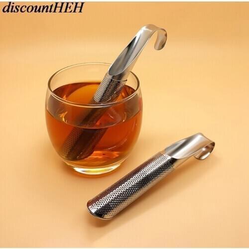 Stainless Steel Mesh Tea Filter Filter Metal Tube Design To Make Tea Loose Leaf Tea Infuser Vertical Diffuser Tea Accessories