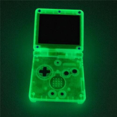 Replacement For GBA SP Glow in the night GITD Luminous clear blue Housing shell For Nintendo GameBoy Advance SP console