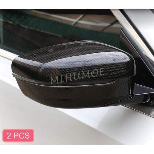 Carbon Fiber Exterior Side Rearview Mirror Cover Trim For BMW 3/5/6/7/8-Series G11 G12 G14 G15 G16 G20 G21 G30 G31 G32 2016-2020