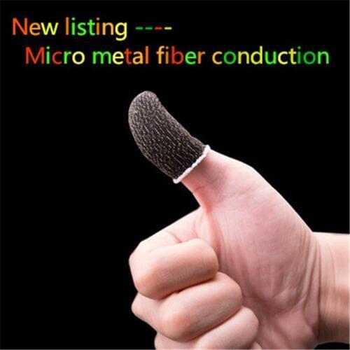 Prevent hand sweat Fingertip gloves for iphone xiao mi huwwei samsung Galaxy mobile games touch ipad Smart phone mouse durable