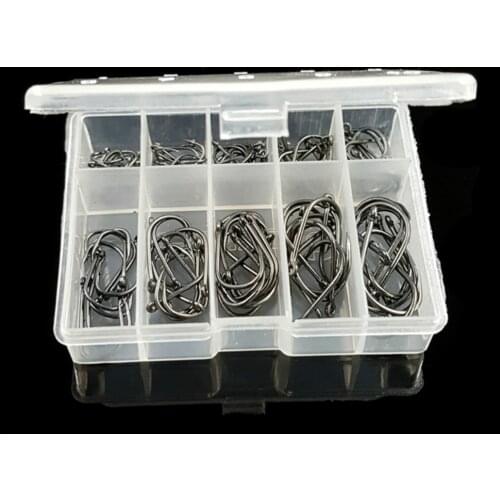 100pcs Single Circle Fish Hook Fly Fishing Jump Barbed Carp Hook Fishing Waterproof Boots Accessories Fishing Tool