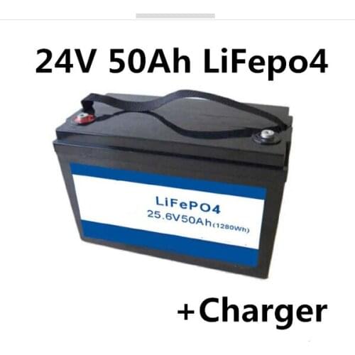 24v 50Ah LiFePO4 Battery lithium Battery pack for motorbike solar panel AGV ups Solar energy storage system backup power