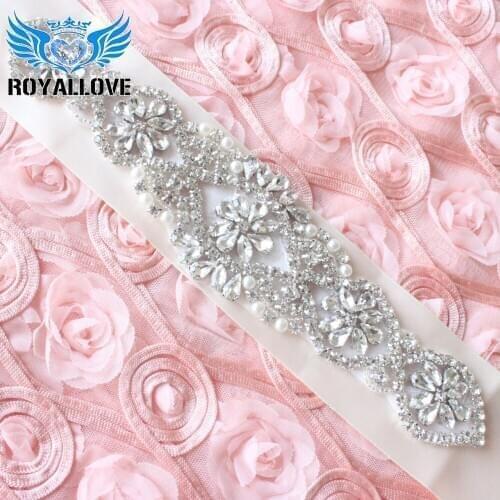 30 pcs) Wholesale Hot Fix Iron On Bridal sash applique Wedding Dress Bridal Sash DIY Headband belt rhinestone bead applique