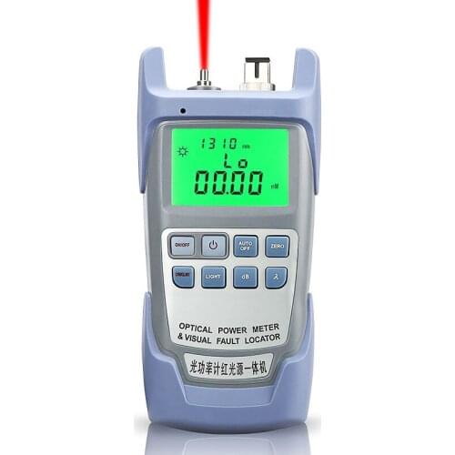 AUA-9A All-IN-ONE Optical Power Meter with Visual Fault Locator Optical Fiber Tester 5KM 10Km 20KM 30Km VFL10 MW