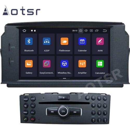 For Mercedes Benz C200 C180 W204 2 Din Android Auto Car Radio Coche 2Din Multimedia Video Player GPS Navigation PX6 Head Unit