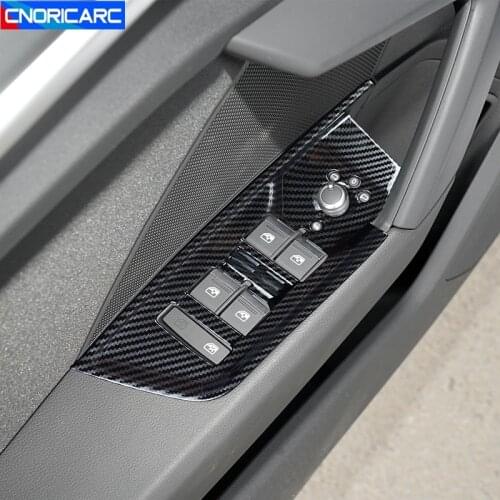 Car Door Window Glass Lifter Button Frame Cover Trim For Audi A3 2021 LHD Door Armrest Handle Panel Interior Stickers