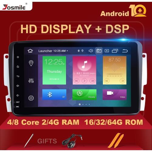 DSP 2 Din Android 10 Car Multimedia Player For W203 Mercedes Benz Vito W639 W168 Vaneo Clk W209 W210 M/MLRadio Audio Navigation