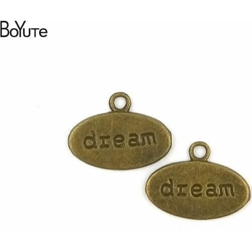 BoYuTe (100 Pieces /lot) 19*14MM Antique Bronze Plated Dream Charms Pendants Jewelry Findings Accessories Diy Necklace Bracelet