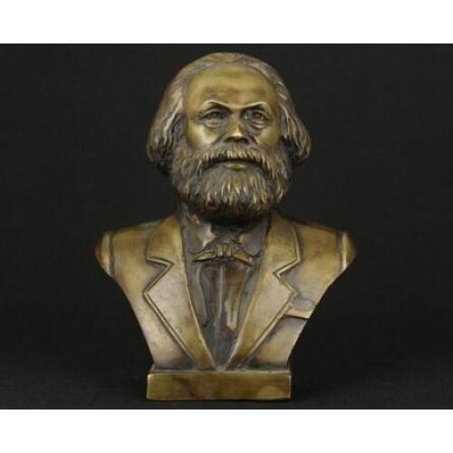 Decoration brass factory Pure Brass Antique Elaborate Chinese Old Collectable Marx Ornament Statue